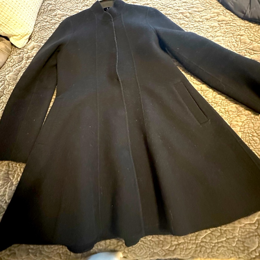 Eileen Fisher Black A Line Coat